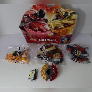 LEGO Ninjago Red and Gold Dragon Building Set Incomplete